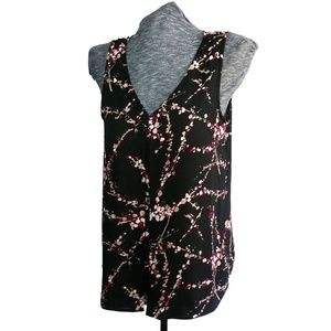 Daniel Rainn Sleeveless Floral Blouse size Large